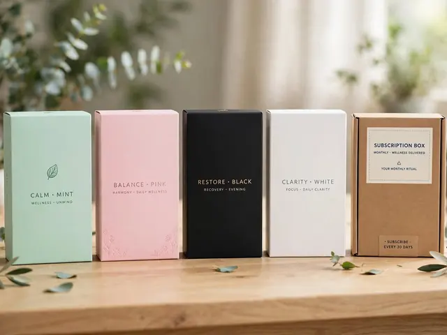 Slim rigid boxes in pastel, black and white