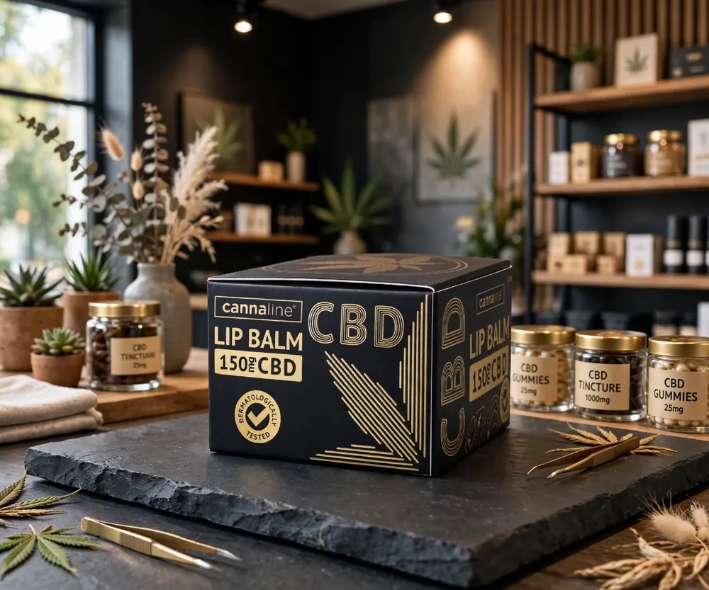 Custom CBD Lip Balm Boxes, photo 4 of 6