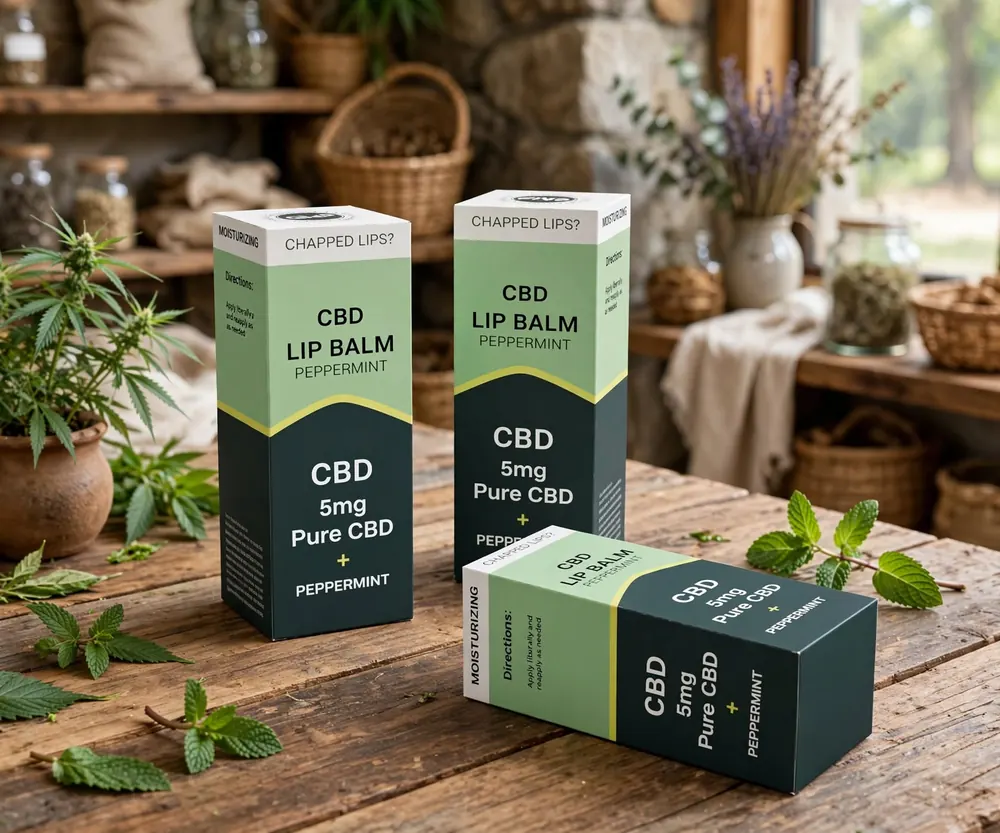 Custom CBD Lip Balm Boxes, photo 5 of 6