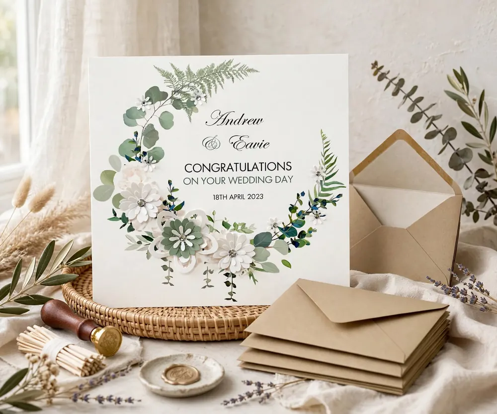 Custom Wedding Cards & Envelopes, photo 3 of 5