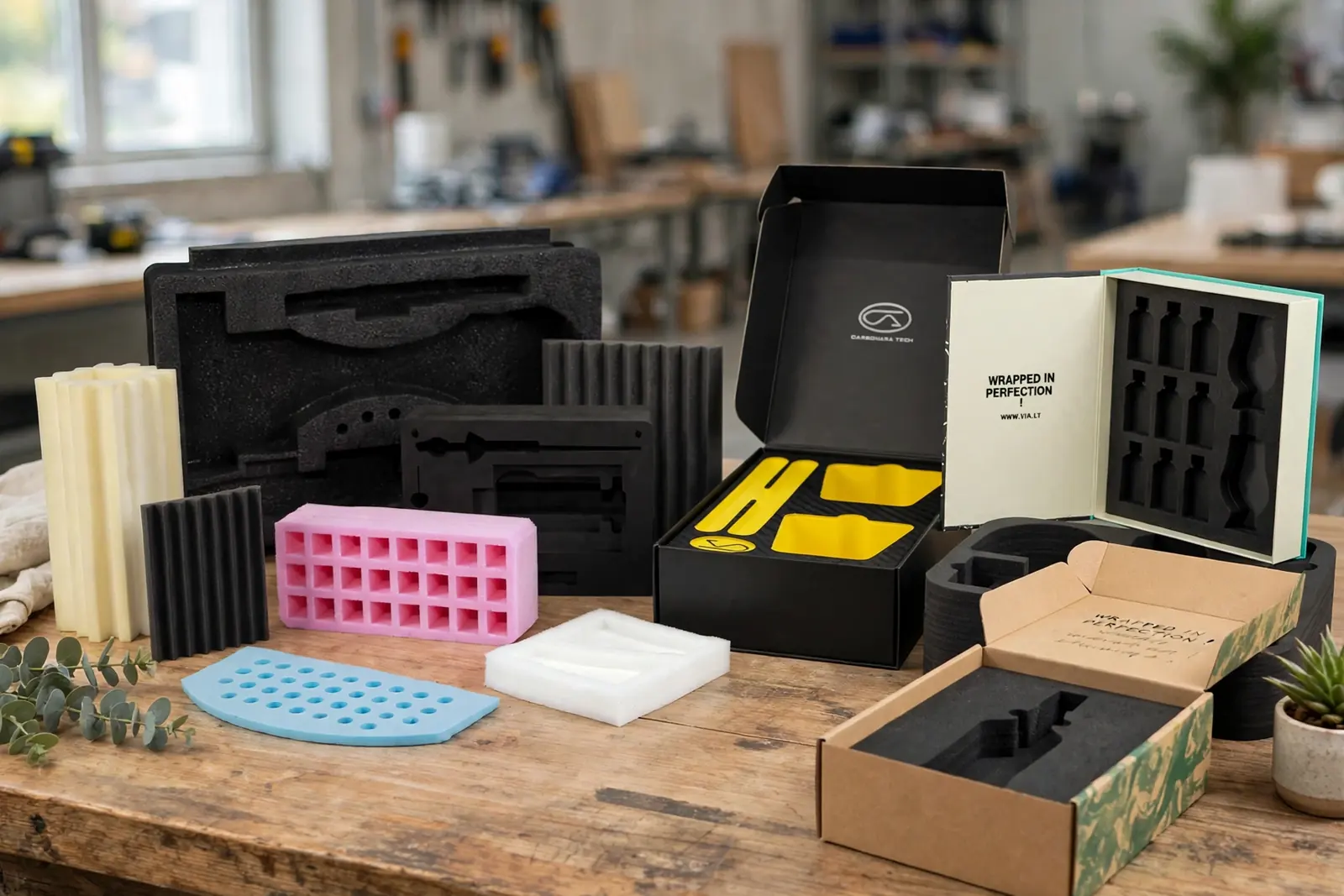 Custom Eva Foam Inserts in a range of printed designs