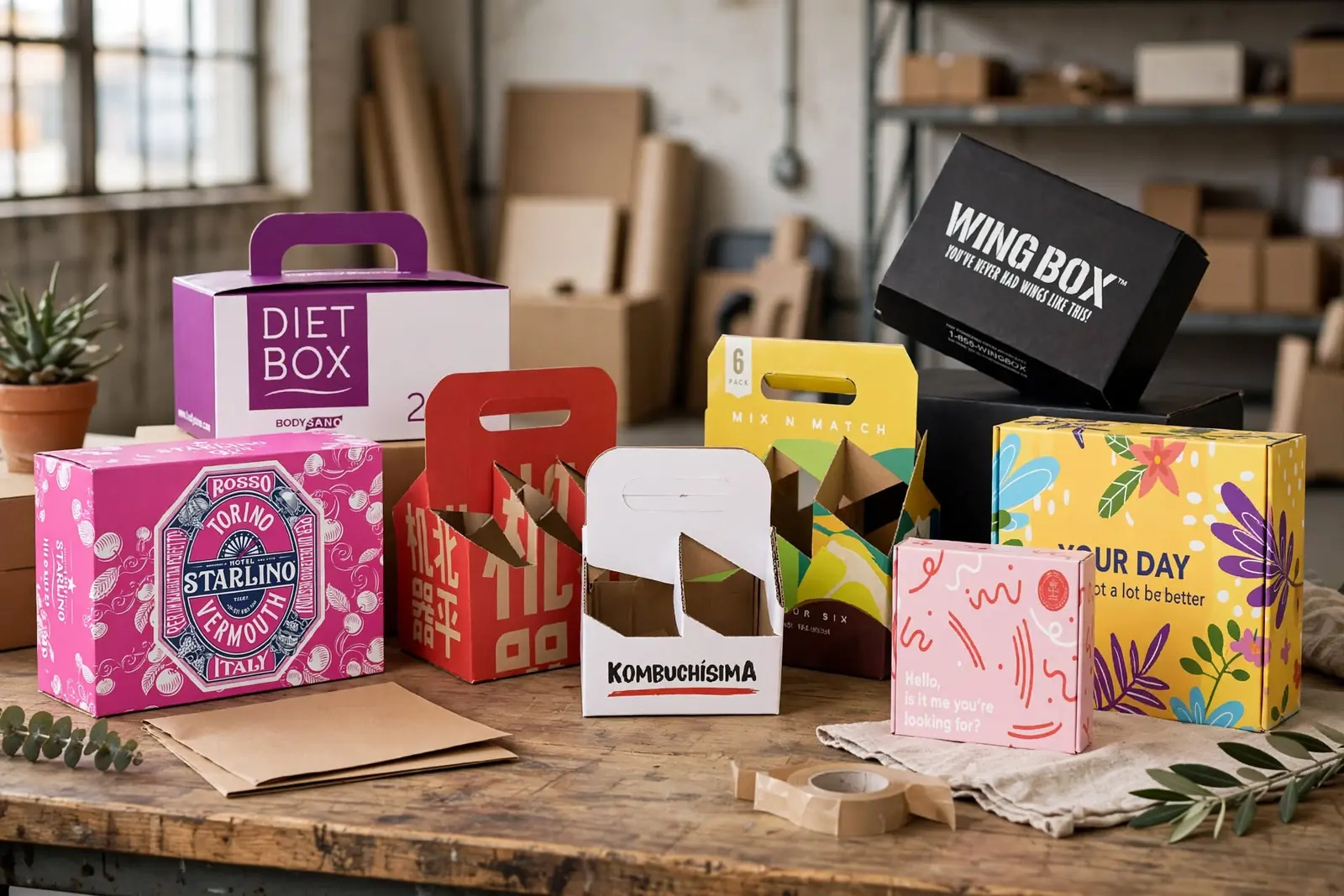 Custom Retail Boxes in a range of printed designs
