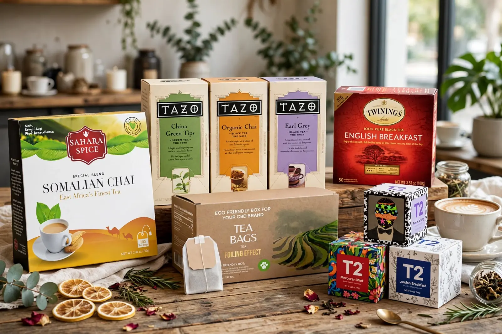 Custom Tea Boxes in a range of printed designs