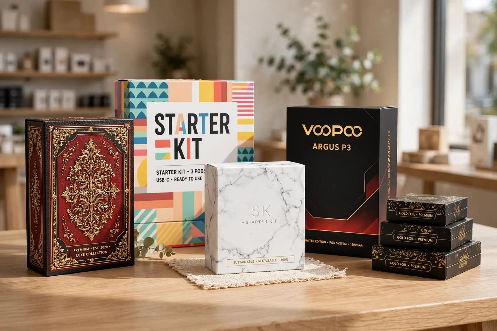 Custom Vape Boxes in a range of printed designs