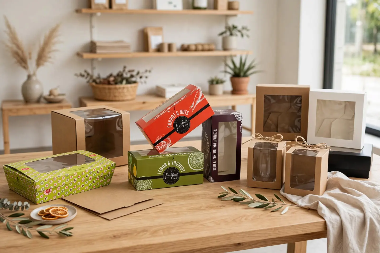 Custom Window Boxes in a range of printed designs