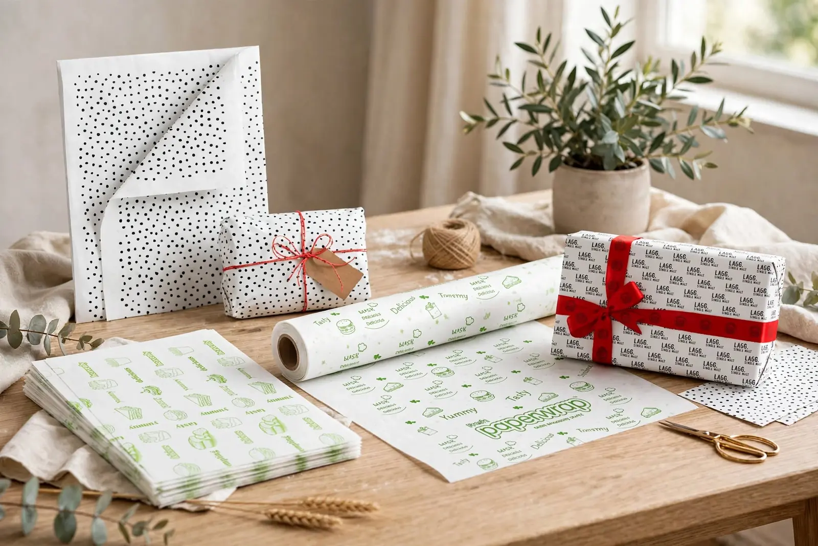 Custom Wraps & Papers in a range of printed designs