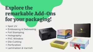 A group of 5 beautiful boxes next to the paragraph and bullet points