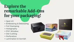 A group of 5 beautiful boxes next to the paragraph and bullet points